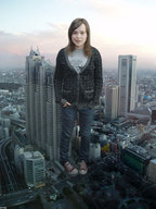 giantess collage city clothed jeans celebrity sneakers docop ellen_page cele
