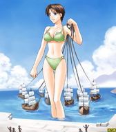 drawing giantess swimsuit ocean anime goddess omc ships