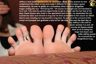 barefoot shrunken_men unaware toe_ring