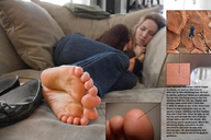 micro sleeping barefoot story unaware
