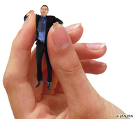collage handheld finger glasses shrunken_men hand captured finger_nails ktantan between_fingers business_man
