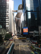 giantess collage panties city mega blonde traffic navel legs bus people streets vehicles beregous barbara_rossi