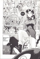 drawing growth giantess manga monochrome anime neon_genesis_evangelion doujin misato_katsuragi