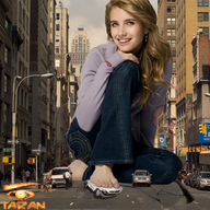 giantess collage city destruction barefoot jeans smiling pedestrians vehicle_crush taran emma_roberts