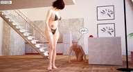giantess crush barefoot blood story shrunken_men foot_crush jessi_and_vicky flip_flops tiny_mk digital_render
