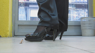 collage nude high_heels shrunken_men nylons floor