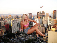 giantess feet blonde destruction skirt playful traffic helicopter butt_crush jeans wonderslug hand skyscraper vehicles jenni_czech