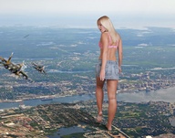 giantess crush feet mega blonde destruction soles airplane artdent jenni_czech