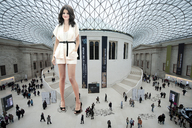 collage clothed brunette mini_giantess indoors selena_gomez pumps sgg