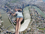 giantess feet mega sleeping blonde traffic lying_down legs unaware docop