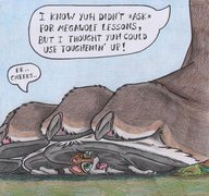 crush furry macro anthro color green_eyes cerberus funny