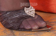feet shoes story shrunken_men sandals nylons