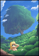 drawing giantess karbo blonde color blue_eyes felarya snake_girl crisis_(felarya)