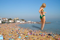 giantess swimsuit beach docop carrie_underwood