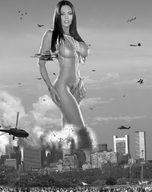 collage nude mega monochrome destruction
