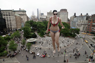 giantess collage city swimsuit cleavage wet katy_perry new_york_city docop union_square