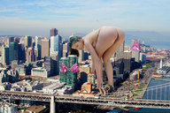 giantess collage nude pussy panties city butt bra asian bending_over skyscraper docop behind_view discarded_clothing